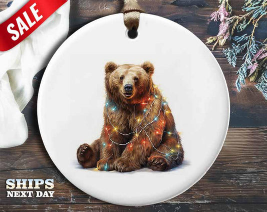 Cute and Playful Christmas Ornaments - Animal Holiday Decor, Bear, Cat, Otter, Dinosaur [O36]