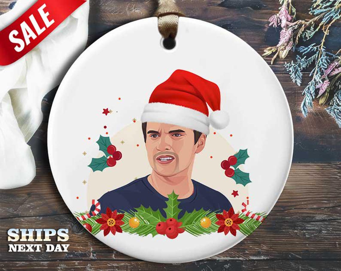 Funny Nick Christmas Ornament - Humorous Celebrity Holiday Gift, Unique Christmas Tree Decoration [O116]