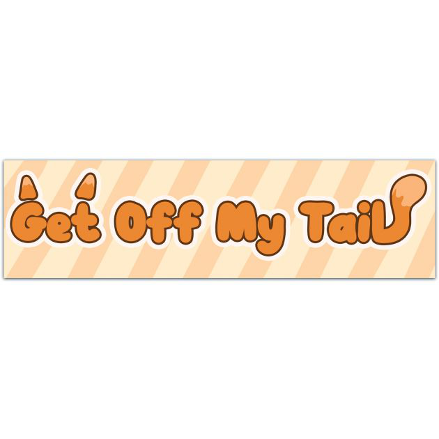 Get Off My Tail Car Decal | Mermaid Decal For Her | Car Decal For Her | Gifts For Mom Bumper Sticker [01776]