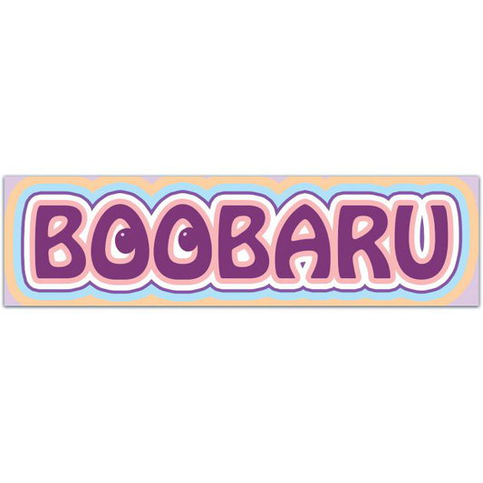 Boobaru Decal, Car Decal, Laptop Sticker, Gifts For Car Lovers, Funny Decal, Car Enthusiast, Lady Driven Bumper Sticker [01796]