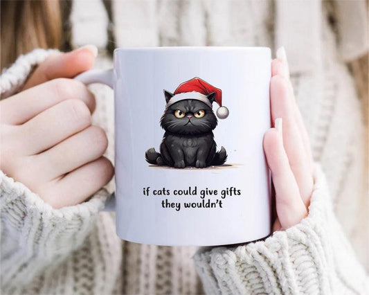 Grumpy Cat Christmas Mug | Cute Holiday Greeting Mugs | Cat Lovers Cat Mom Dad Christmas | perfect gift cat lover | Funny [MG50]