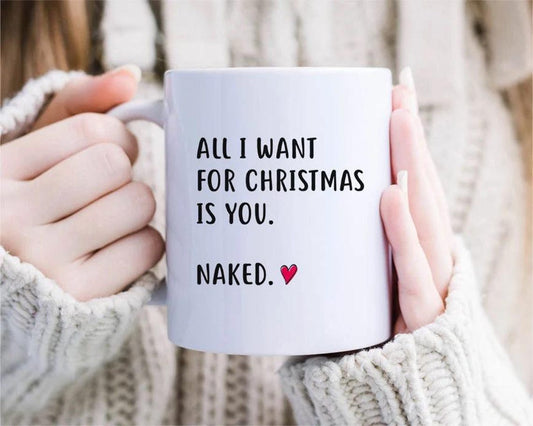 Boyfriend Christmas Mug Funny, Girlfriend Christmas Mug, Rude Christmas Mug, Naughty Christmas Mug For Him, Girlfriend [MG140]