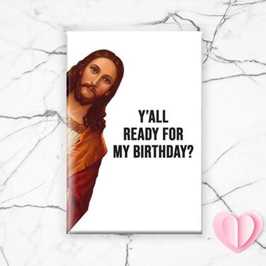 Funny Jesus Magnet For Christmas - I Saw That! Christmas Gift, Stocking Stuffer, Birthday Gift, Funny Fridge Magnet, Refrigirator [M7]