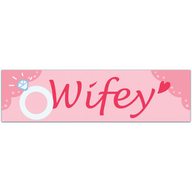 Car Decal | Wifey Car Decal | Wifey Name For Tumbler | Decal For Her | Gifts For Her | Newly Wedding Gift | Gifts For Her | Wife Gifts Bumper Sticker [01800]