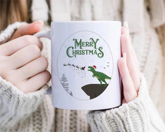 Jurassic Christmas Mug, Bundle, Merry Christmas Mug, Christmas Mug, Funny Christmas Mug, Holiday Mug, Dinosaur Christmas Mug [MG32]