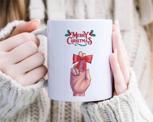 Funny Christmas Mug For Wife, Xmas Mug For Wife, Funny Wife Christmas Mug, Inappropriate Holiday Mug, Stocking Stuffers [MG103]