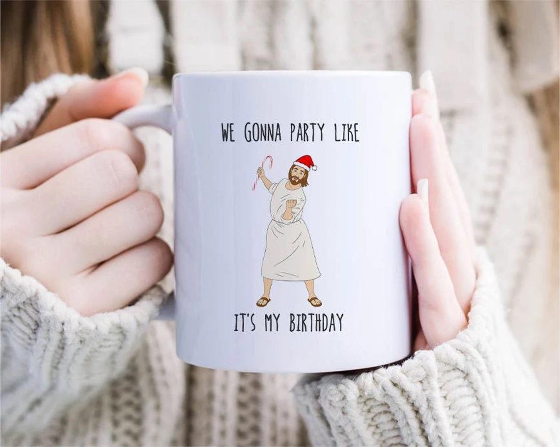 Funny Jesus Christmas Mug, Cent, Funny Mug, Funny Holidays Mug, Jesus Christ, Merry Christmas, Christmas Humor, Funny Xmas [MG123]