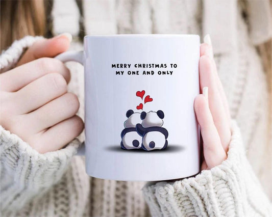 To My One And Only - Cute Christmas Mug, Funny Christmas Mug, Simple Holiday Mug, Panda Mug, Nerdy Pun Mug [MG113]