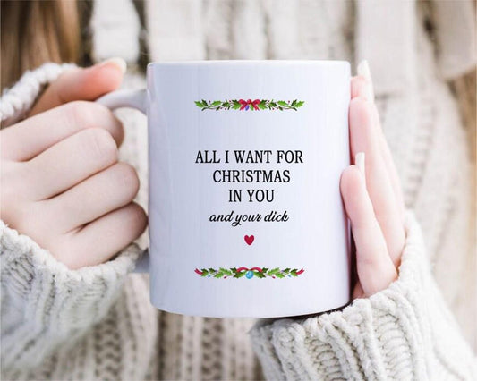 Naughty Christmas Mug, Funny Christmas Mug, Naughty Funny Christmas Mug, Funny Christmas, Adult Mug For Husband, For Him [MG154]