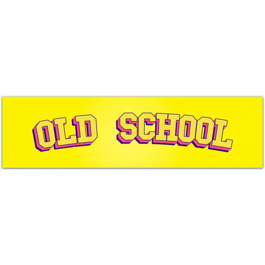 Old School Bumper Sticker Vinyl Decal Retro Vintage Old English Car Sticker Truck Air Pro Laptop Decal Bumper Sticker [01916]