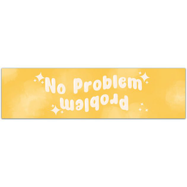 No Problem, Problem Funny Bumper Sticker Vinyl Decal - Joke Pickup Clean Turbo Diesel Truck Sticker Off Road 4WD Bumper Sticker [01920]