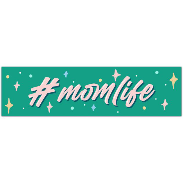 Mom Life Bumper Sticker Vinyl Decal #Momlife Mother's Day Gift For Mom Car Truck Sticker Vintage Retro Style Window Door Bumper Sticker [01943]