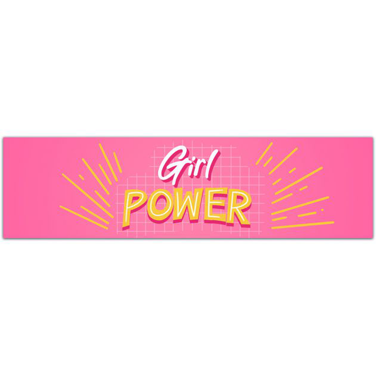 Girl Power Small Feminist Bumper Sticker Laptop Skateboard Water Bottle Decal Bumper Sticker [01947]