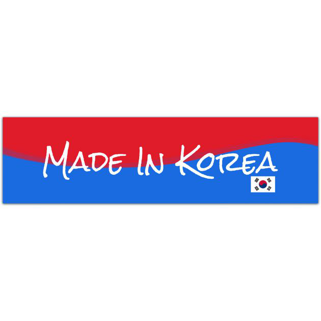 Made In Korea Vinyl Bumper Sticker Decal KDM Korean Flag Car Hatchback Sticker For Hyundai Genesis Coupe Kia Bumper Sticker [01953]