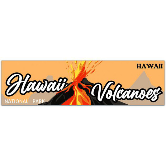 Hawaii Volcanoes National Park Sticker | | Bumper Sticker | Water Bottle | Travel | Laptop | Waterproof Bumper Sticker [01960]