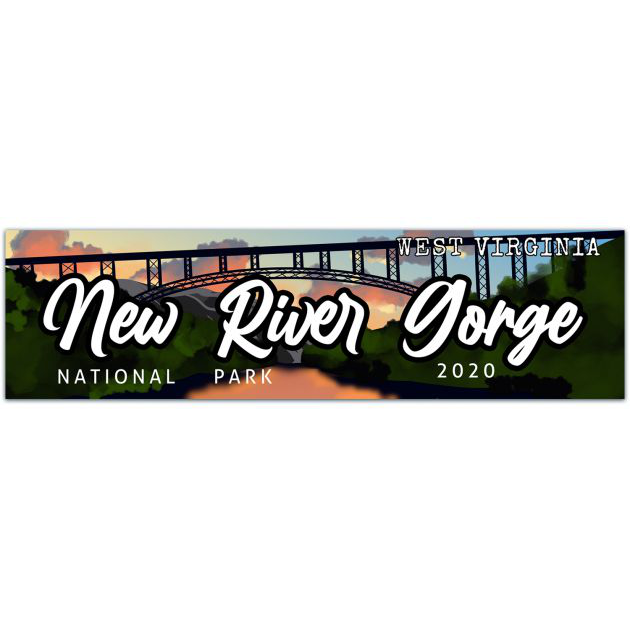 New River Gorge National Park Sticker | National Park Sticker | Bumper Sticker [01974]