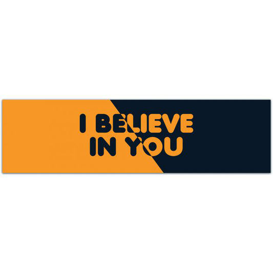 I Believe In You UFO Vinyl Decal - Inspirational Quote Decal - Car Window Decal - Alien Decal - I Believe In Aliens Sticker - Alien Believer Bumper Sticker [01990]