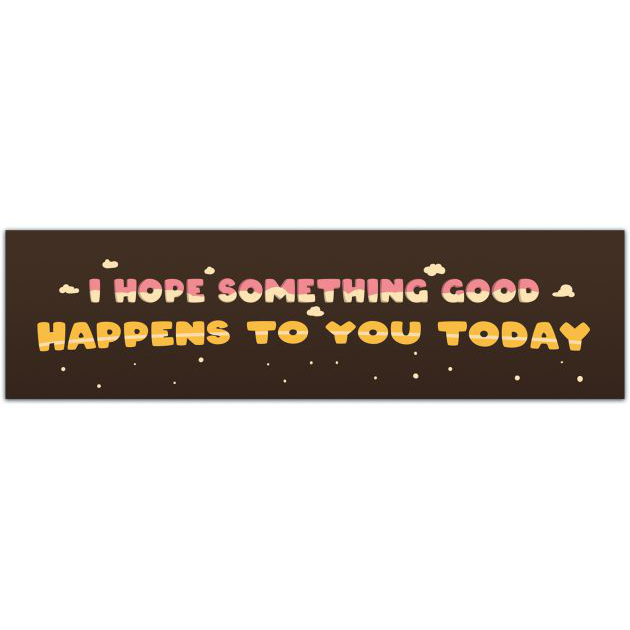 I Hope Something Good Happens To You Today Decal - Peace Sign Hand Decal - Inspirational Decal Sticker - Positive Window Decal - Peace Decal Bumper Sticker [01992]