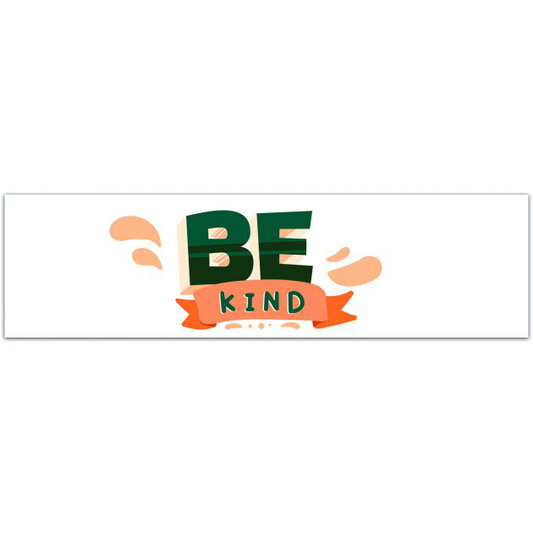 Be Kind Vinyl Decal - Weatherproof Bumper Sticker - Retro 70s Sticker - Made In Oregon Sticker- Boho Art Bumper Sticker [01998]