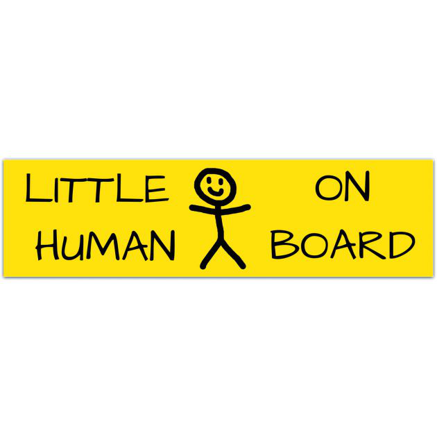 Little Humans On Board Decal, Car Decal, Parent Decal, Child Safety Accessories, Baby Shower Gift, Gift For New Mom, Mom Sticker For Car Bumper Sticker [02055]