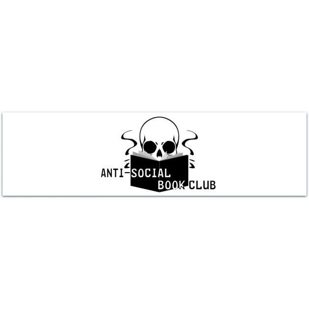 Anti Social Book Club Sticker, Book Sticker, Gift For Readers, Bookworm, Introvert Sticker, E-Reader Accessories, Laptop, Tumbler, Book Gift Bumper Sticker [02077]