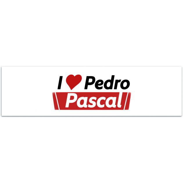 I Love Pascal Bumper Sticker Gen Z, Funny Pop Culture Gifts For Friends, Zaddy Is A State Of Mind, Pedro Pascal Gift, Weird Stickers Bumper Sticker [02078]