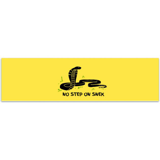 No Step On Snek! | Funny Don't Tread On Me Sticker | High Quality Vinyl Sticker Bumper Sticker [02080]