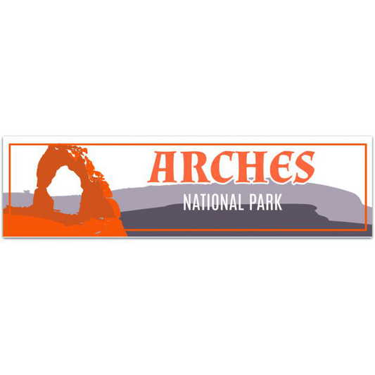 Arches National Park Sticker | | Bumper Sticker | Water Bottle | Travel | Laptop | Waterproof Bumper Sticker [02091]