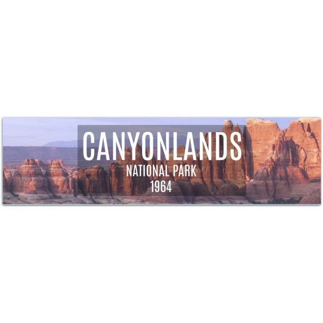 Canyonlands National Park Sticker | | Bumper Sticker | Water Bottle | Travel | Laptop | Waterproof Bumper Sticker [02092]