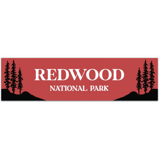 Redwood National Park Sticker | | Bumper Sticker | Water Bottle | Travel | Laptop | Waterproof Bumper Sticker [02094]