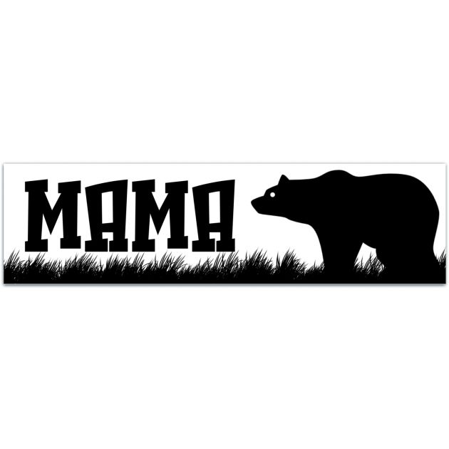 Mama Bear Vinyl Decal | Water Bottle Decal | Car Window Decal | Laptop Decal Bumper Sticker [02121]