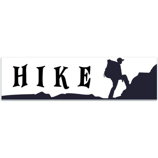 Hike Vinyl Decal | Hiking Decal | Water Bottle Decal | Car Window Decal | Laptop Decal Bumper Sticker [02131]