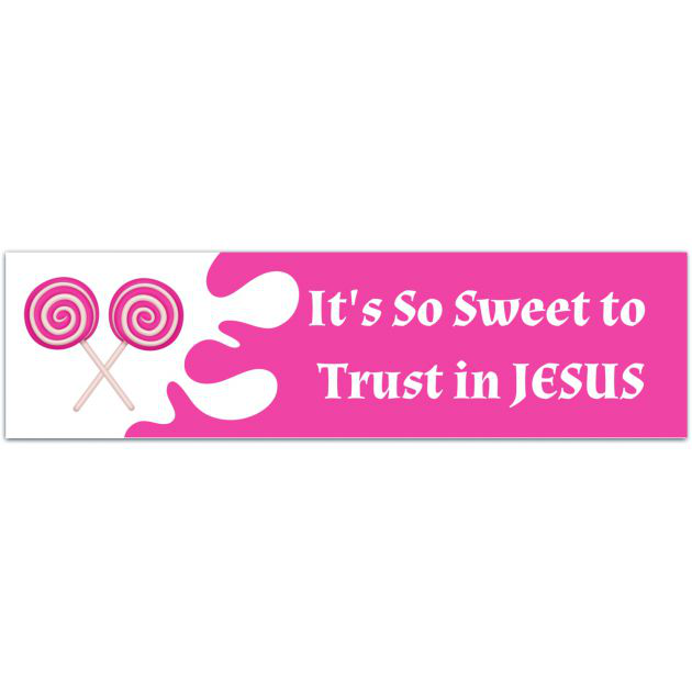 Lollipop Sticker | Laptop Sticker | Sticker Collector | Vinyl Sticker Decal | Christian | Water Bottle | 'Tis So Sweet | Jesus | God Bumper Sticker [02181]