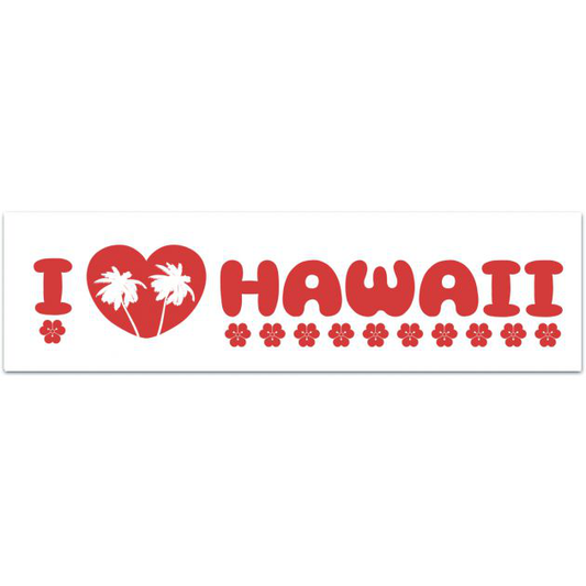 Hawaii Bumper Stickers - 4 To Choose From - Rad Hawaii Stickers - 70s 80s Stickers - Hologram Sticker - Reflective Sticker Bumper Sticker [02187]