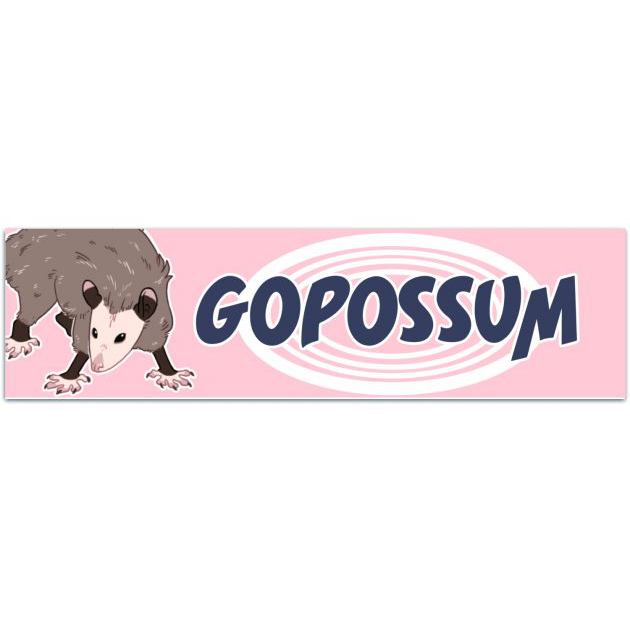 Gopossum Groovy Logo Sticker Bumper Sticker [02197]