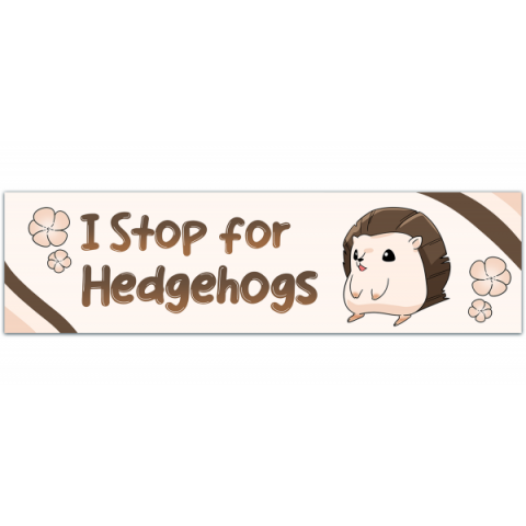 Hedgehogs Bumper Sticker, Hedgehog Sticker, Stickers For Car, Bumper Stickers, Waterproof Stickers, Stickers [00245]