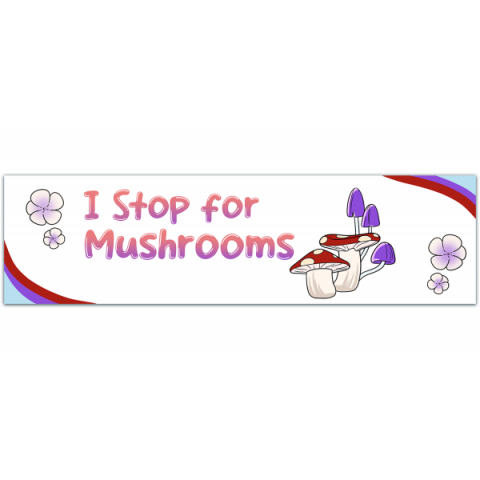 Mushrooms Bumper Sticker, Mushroom Sticker, Stickers For Car, Bumper Stickers, Waterproof Stickers, Stickers [00246]