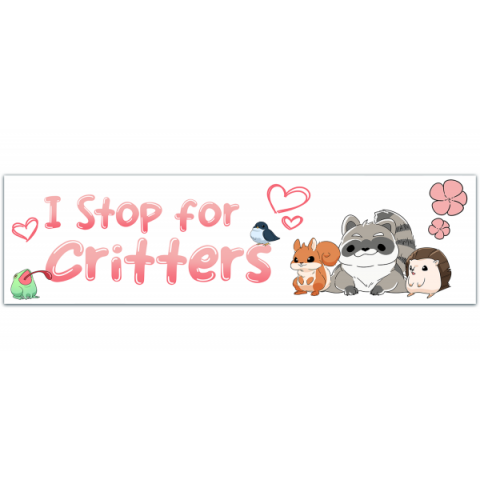 Critters Bumper Sticker, Animal Lover Sticker, Stickers For Car, Bumper Stickers, Waterproof Stickers, Stickers [00253]