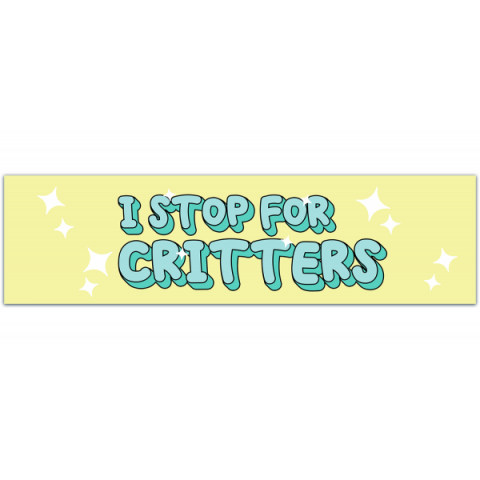 Critters Bumper Sticker, Animal Lover Sticker, Stickers For Car, Bumper Stickers, Waterproof Stickers, Stickers [00268]