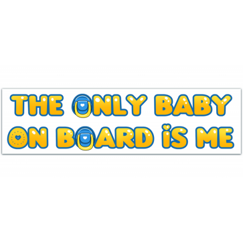 Baby on board bumper sticker for gen z, The only baby on board is ME!" cute pastel flower stickers for cars [00305]