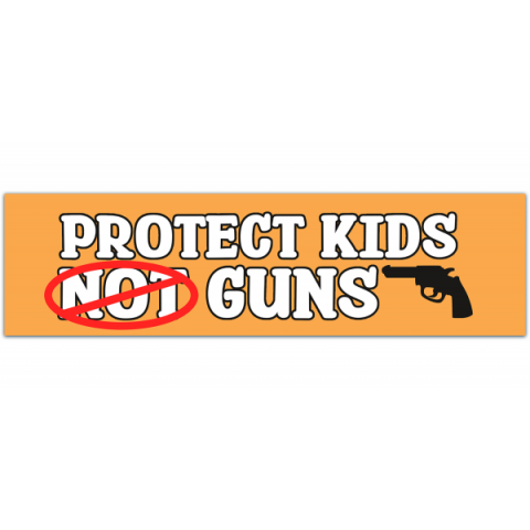 Protect Kids - Not Guns, Gun Control Stickers, Bumper Stickers [00338]