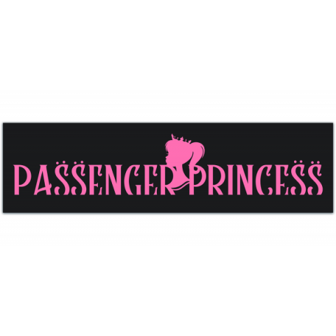 Passenger Princess Sticker Car Window Bumper Laptop Decal Accessory [00359]