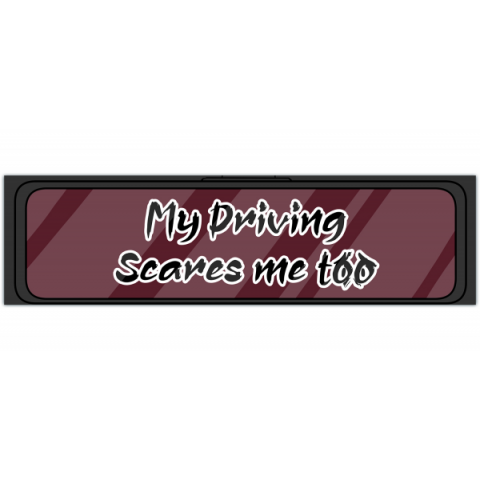 My Driving Scares Me Too Sticker Funny Bumper Sticker for Car Vinyl Decal Sticker Funny Car Sticker Gift for Friend Bad Driver Sticker [00403]