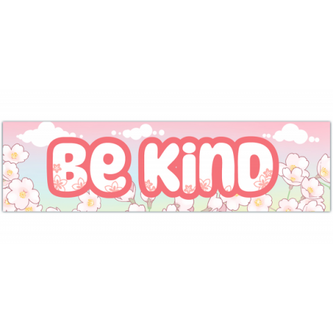 Be Kind Sticker, Be Kind Sticker for Car Window or Bumper, Waterproof Vinyl Sticker Laptop [00405]