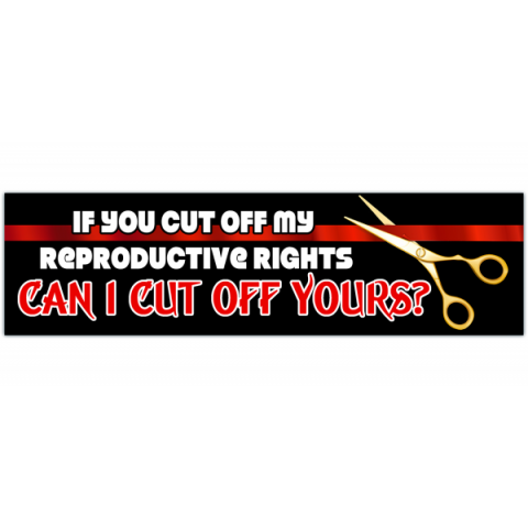 Abortion Law Bumper Sticker Waterproof [00421]