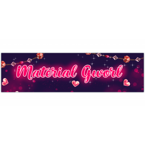 Material Gworl Bumper Sticker [00442]