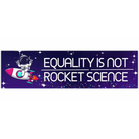 Equality LGBTQ Ally Bumper Sticker | Premium Vinyl Sticker | Strong & Long Lasting | No Residues [00457]