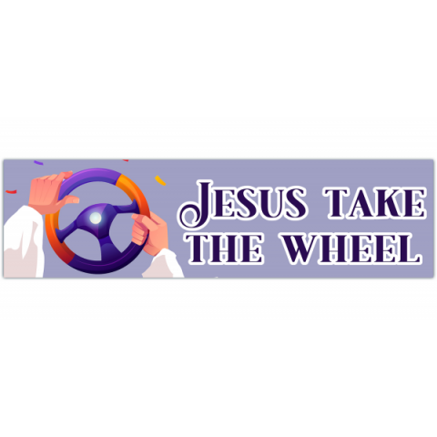 Jesus Stickers, Christian Stickers, Jesus Take The Wheel, Faith Stickers, Catholic Stickers, Funny Jesus Sticker, Waterproof Sticker, Vinyl [00476]