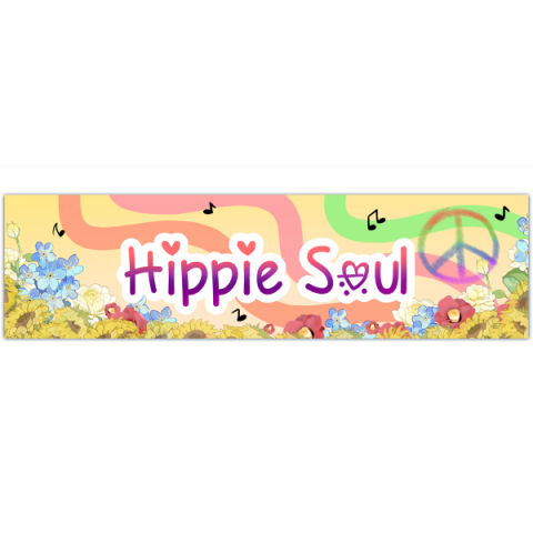 Hippie Soul - Sticker, Car Bumper Sticker, Vinyl Sticker, Laptop Sticker, Funny Sticker, Best Sticker, Bumper Sticker, Sticker Idea, Labels [00500]