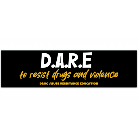 D.A.R.E To Resist Drugs and Violence Bumper Stickers [00585]